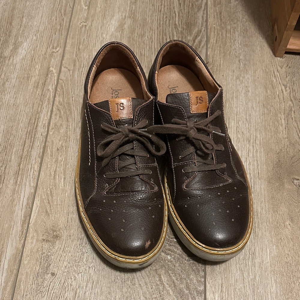 Josef Seibel Dark Brown Leather Oxfords